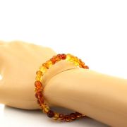Genuine Baltic Sea Amber Bracelet. Customizable size.