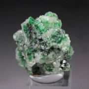 GARNET var. GROSSULAR with GREEN CHROMIAN PHANTOMS, CHROMITE