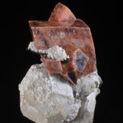 Rhodochrosite on Analcime