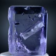 Fluorite - gem clear, flattened cube