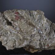 Mercury (native) with Tiemannite and Cinnabar