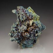 FLUORITE, iridescent PYRITE