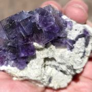 Fluorite on Quartz