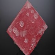 Rhodochrosite - rhomb habit - with Fluorite and Pyrite