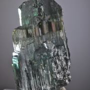 Elbaite -rare fibrous-zoned Achroite, Verdelite and Indicolite crystal