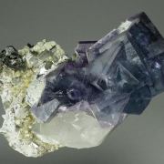Fluorite with Quartz and Arsenopyrite
