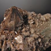 Titanite (Sphene) twinned crystals with minor Dolomite