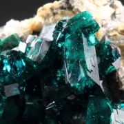 gemmy DIOPTASE, CALCITE
