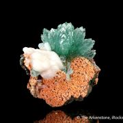 Fluorapophyllite-(K) with Stilbite