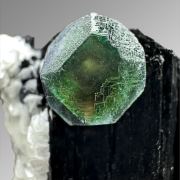 Fluorite, schorl tourmaline