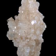 colorless Grossular on Prehnite