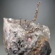 Silver with Rhodochrosite