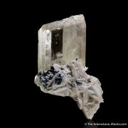 Spodumene (fluorescent) with Albite and Tourmaline