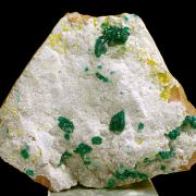 Dioptase, mimetite, dolomite