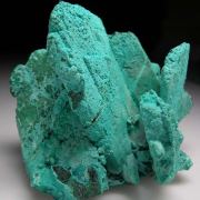 Rosasite after Malachite after Azurite (R)