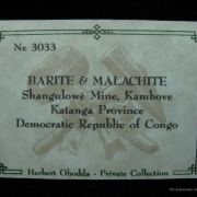 Baryte and Malachite