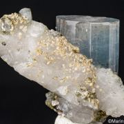 Apatite on Quartz
