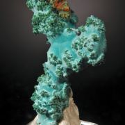 Rosasite on Malachite-  