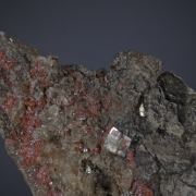 Mercury (native) with Tiemannite and Cinnabar