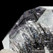 Schorl Tourmaline inclusions in Beryl var. Aquamarine
