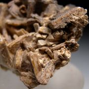 Stibiconite after Stibnite, Barite