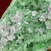 Quartz ( var. Amethyst ) on Fluorite