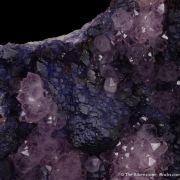 Quartz var. Amethyst on Fluorite