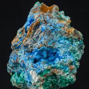 Cyanotrichite with Brochantite