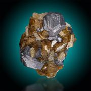 Galena  on Siderite