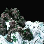 Kolwezite & Malachite ps. Dolomite on Malachite/Chrysocolla ps. Baryte