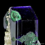 Azurite with Malachite and Cerussite