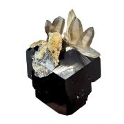 Tourmaline schorl, opal var. hyalite