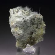 AMPHIBOLE GROUP var. BYSSOLITE, K FELDSPAR var. ADULARIA