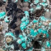 Smithsonite, Hemimorphite, Aurichalcite