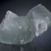 Fluorite with Quartz casts after Calcite