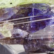 Tanzanite with Diopside