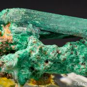Malachite after Azurite