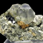 Fluorite, quartz, sphalerite