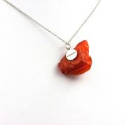 Raw Carnelian Necklace. 30.02 ct.