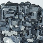 Galena with Quartz and Pyrite