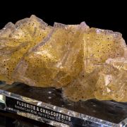 Large Yellow Fluorite w/ Chalcopyrite