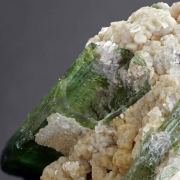 Tourmaline var. Elbaite, Lepidolite - Urubu Mine, Brazil