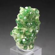 gem GARNET var. GROSSULAR with GREEN CHROMIAN PHANTOMS