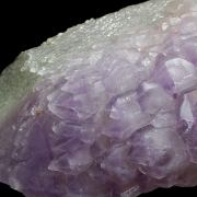 Quartz (var. Amethyst) on smoky Quartz