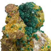 Dioptase, mimetite