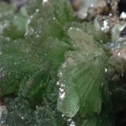Ludlamite - fan crystals
