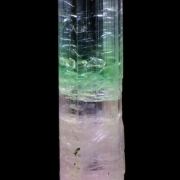 Elbaite Tourmaline with Achroite top