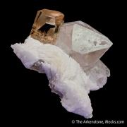 Topaz with Quartz and Cleavelandite