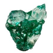 Dioptase, quartz