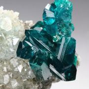 gem DIOPTASE bi-terminated, QUARTZ